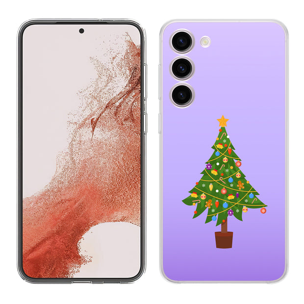 Xmas Tree Print Slim Cover For Samsung Galaxy S (S24, S23, S22, S21 / Plus, FE, Ultra), Print in USA