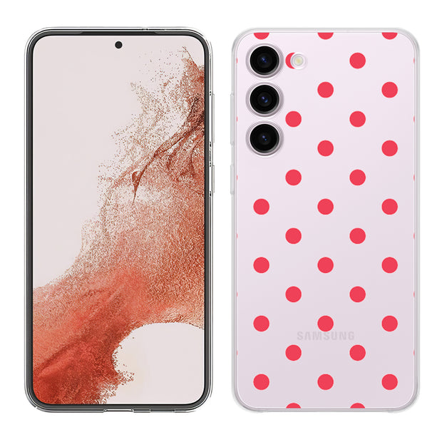 Dots Clear Print Slim Cover For Samsung Galaxy S (S24, S23, S22, S21 / Plus, FE, Ultra), Print in USA