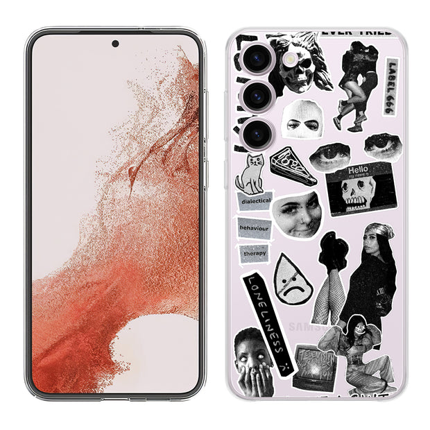 Grunge Collage5 Print Slim Cover For Samsung Galaxy S (S24, S23, S22, S21 / Plus, FE, Ultra), Print in USA