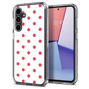 Dots White Print Slim Cover For Samsung Galaxy S (S24, S23, S22, S21 / Plus, FE, Ultra), Print in USA