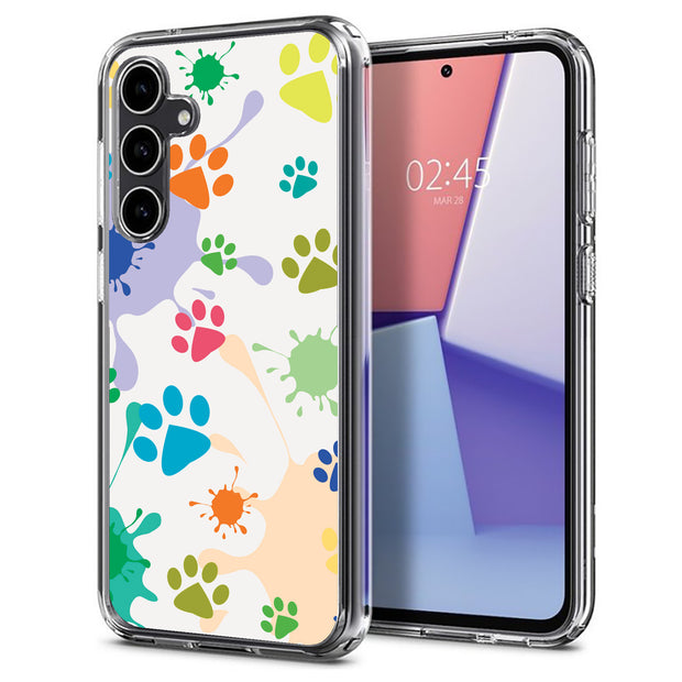 Paw Color  Print Slim Cover For Samsung Galaxy S (S24, S23, S22, S21 / Plus, FE, Ultra), Print in USA