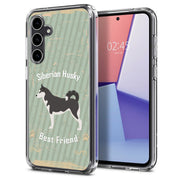 Husky Dog Print Slim Cover For Samsung Galaxy S (S24, S23, S22, S21 / Plus, FE, Ultra), Print in USA