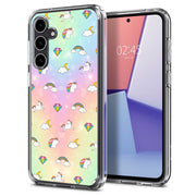 Rainbow Unicorn Print Slim Cover For Samsung Galaxy S (S24, S23, S22, S21 / Plus, FE, Ultra), Print in USA