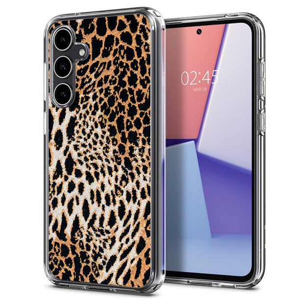 Leopard Pattern Print Slim Cover For Samsung Galaxy S (S24, S23, S22, S21 / Plus, FE, Ultra), Print in USA