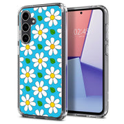 Daisy Pattern Print Slim Cover For Samsung Galaxy S (S24, S23, S22, S21 / Plus, FE, Ultra), Print in USA