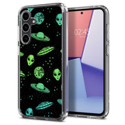 Space Alien Print Slim Cover For Samsung Galaxy S (S24, S23, S22, S21 / Plus, FE, Ultra), Print in USA