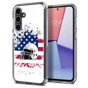 USA Flag Helmet Print Slim Cover For Samsung Galaxy S (S24, S23, S22, S21 / Plus, FE, Ultra), Print in USA