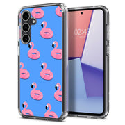 Cute Flamingo Print Slim Cover For Samsung Galaxy S (S24, S23, S22, S21 / Plus, FE, Ultra), Print in USA