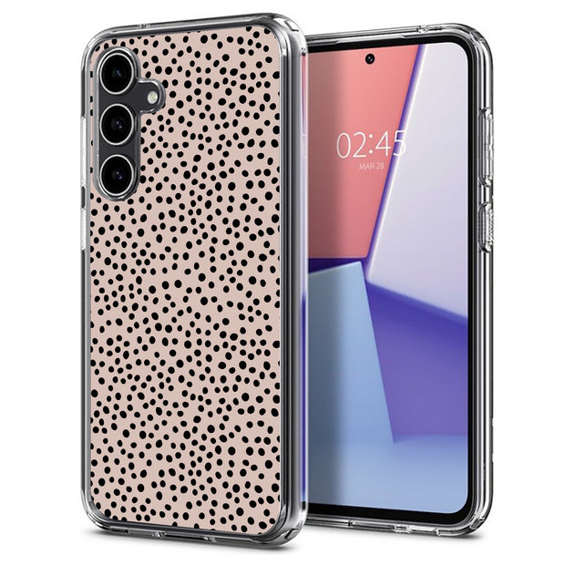 Polka Dots Brn Print Slim Cover For Samsung Galaxy S (S24, S23, S22, S21 / Plus, FE, Ultra), Print in USA