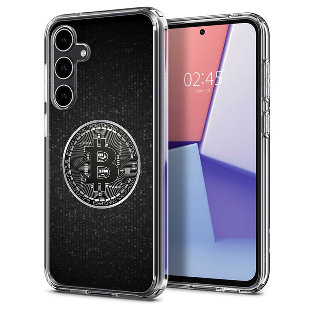 Bitcoin Crypto1 Print Slim Cover For Samsung Galaxy S (S24, S23, S22, S21 / Plus, FE, Ultra), Print in USA