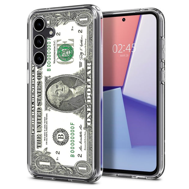 One Dollar Bill Print Slim Cover For Samsung Galaxy S (S24, S23, S22, S21 / Plus, FE, Ultra), Print in USA