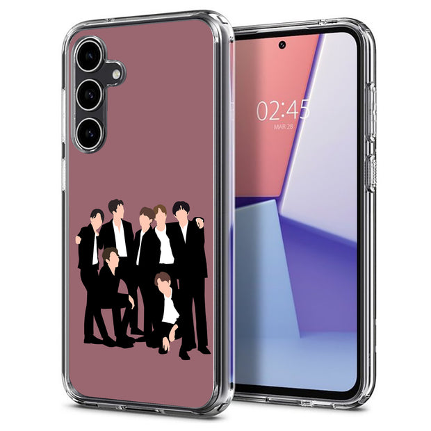 BTS Bangtan 15 Print Slim Cover For Samsung Galaxy S (S24, S23, S22, S21 / Plus, FE, Ultra), Print in USA