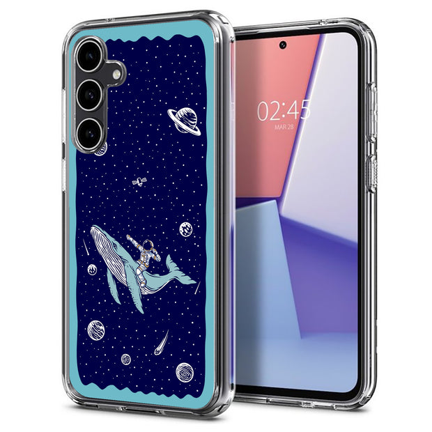 Space Whale 5 Print Slim Cover For Samsung Galaxy S (S24, S23, S22, S21 / Plus, FE, Ultra), Print in USA