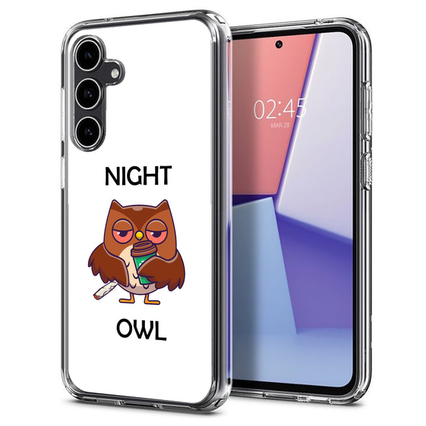 Night Owl  Print Slim Cover For Samsung Galaxy S (S24, S23, S22, S21 / Plus, FE, Ultra), Print in USA