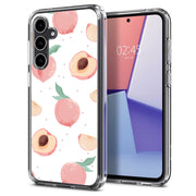 Juicy Peach Print Slim Cover For Samsung Galaxy S (S24, S23, S22, S21 / Plus, FE, Ultra), Print in USA