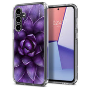 Purple Lotus Print Slim Cover For Samsung Galaxy S (S24, S23, S22, S21 / Plus, FE, Ultra), Print in USA