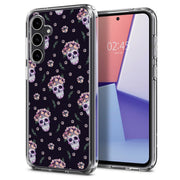 Skull Floral 1 Print Slim Cover For Samsung Galaxy S (S24, S23, S22, S21 / Plus, FE, Ultra), Print in USA