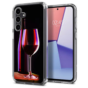 Red Wine Glass Print Slim Cover For Samsung Galaxy S (S24, S23, S22, S21 / Plus, FE, Ultra), Print in USA