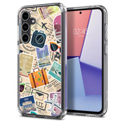 Travel Sticker Print Slim Cover For Samsung Galaxy S (S24, S23, S22, S21 / Plus, FE, Ultra), Print in USA