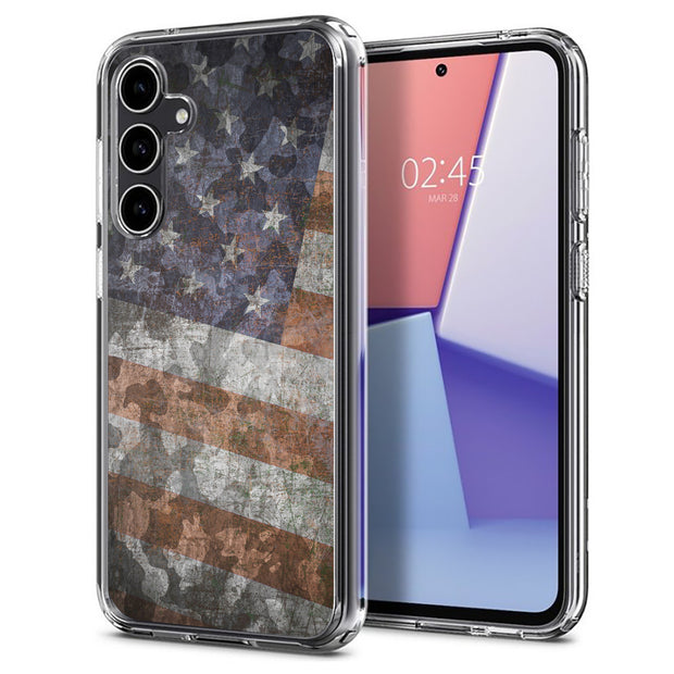 American Flag 2 Print Slim Cover For Samsung Galaxy S (S24, S23, S22, S21 / Plus, FE, Ultra), Print in USA