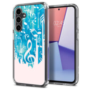 Music Note Print Slim Cover For Samsung Galaxy S (S24, S23, S22, S21 / Plus, FE, Ultra), Print in USA