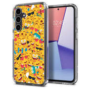 Square Emojis Print Slim Cover For Samsung Galaxy S (S24, S23, S22, S21 / Plus, FE, Ultra), Print in USA