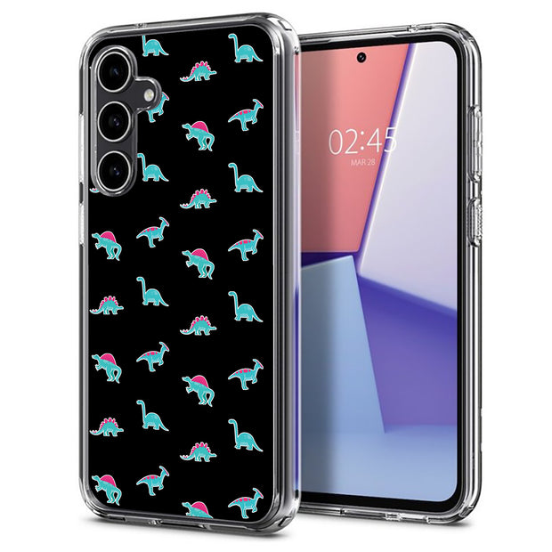 Dinosaurs Shape Print Slim Cover For Samsung Galaxy S (S24, S23, S22, S21 / Plus, FE, Ultra), Print in USA