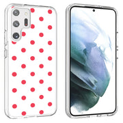 Dots White Print Slim Cover For Samsung Galaxy S (S24, S23, S22, S21 / Plus, FE, Ultra), Print in USA