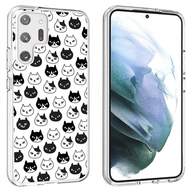 Cute Kitten Print Slim Cover For Samsung Galaxy S (S24, S23, S22, S21 / Plus, FE, Ultra), Print in USA