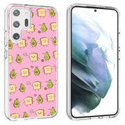 Pink Avocado Print Slim Cover For Samsung Galaxy S (S24, S23, S22, S21 / Plus, FE, Ultra), Print in USA