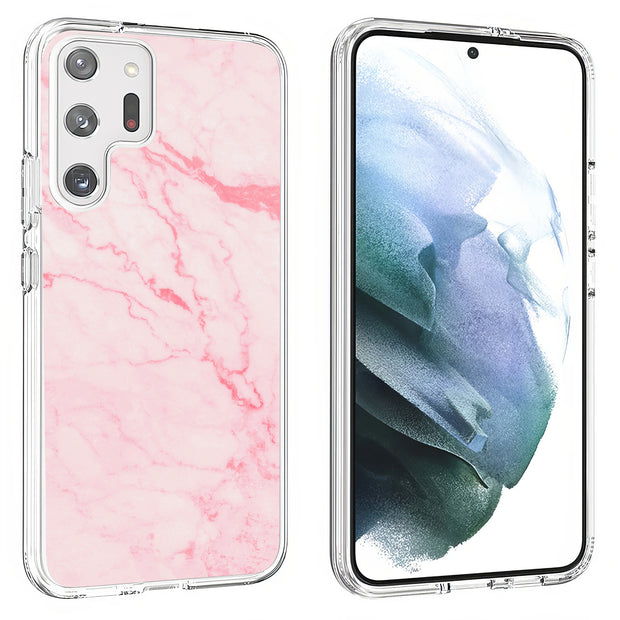 Pink Marble 2 Print Slim Cover For Samsung Galaxy S (S24, S23, S22, S21 / Plus, FE, Ultra), Print in USA