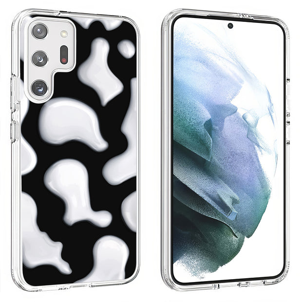 CowHide Black Print Slim Cover For Samsung Galaxy S (S24, S23, S22, S21 / Plus, FE, Ultra), Print in USA