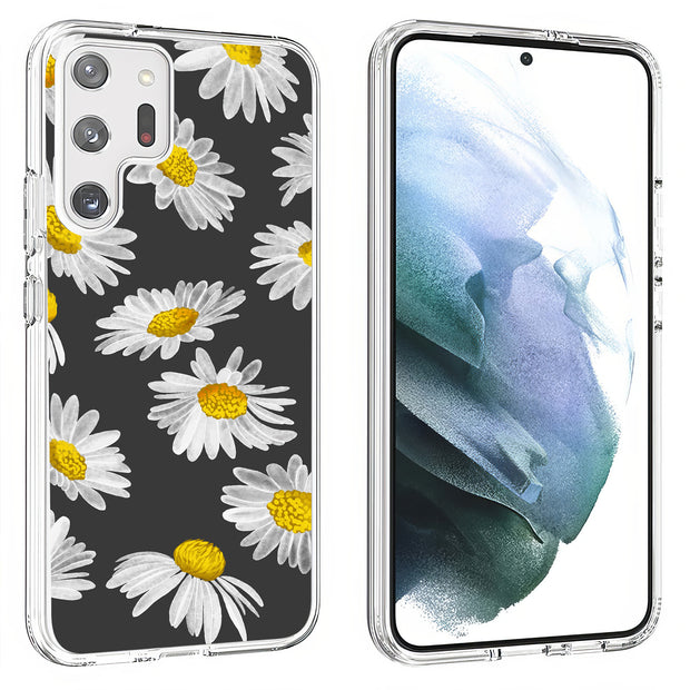 Daisy Floral Print Slim Cover For Samsung Galaxy S (S24, S23, S22, S21 / Plus, FE, Ultra), Print in USA