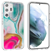 Colorful Marble Print Slim Cover For Samsung Galaxy S (S24, S23, S22, S21 / Plus, FE, Ultra), Print in USA