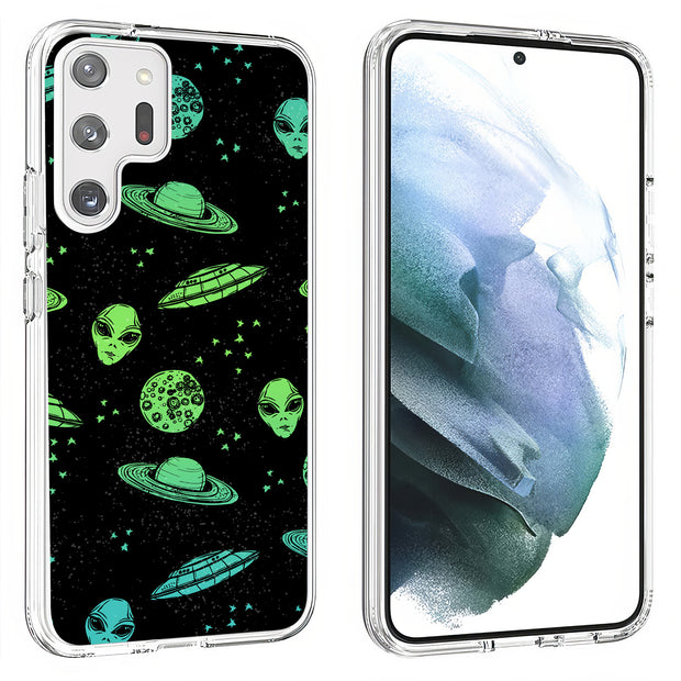 Space Alien Print Slim Cover For Samsung Galaxy S (S24, S23, S22, S21 / Plus, FE, Ultra), Print in USA