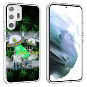 Marijuana Alien Print Slim Cover For Samsung Galaxy S (S24, S23, S22, S21 / Plus, FE, Ultra), Print in USA