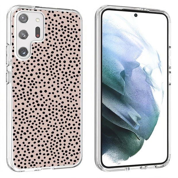 Polka Dots Brn Print Slim Cover For Samsung Galaxy S (S24, S23, S22, S21 / Plus, FE, Ultra), Print in USA