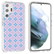 Blue X Circle Print Slim Cover For Samsung Galaxy S (S24, S23, S22, S21 / Plus, FE, Ultra), Print in USA