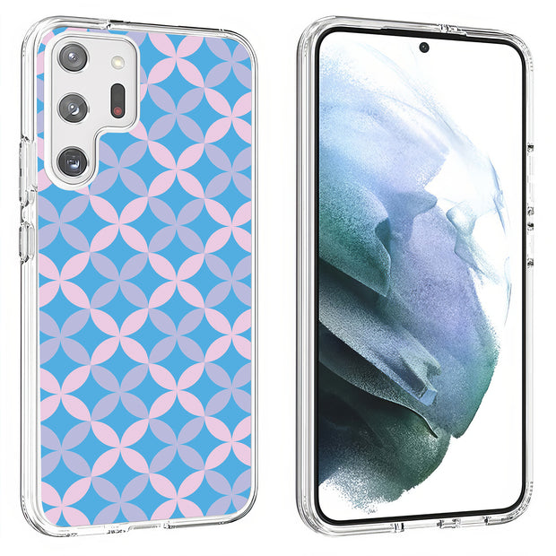 Petals Blue Print Slim Cover For Samsung Galaxy S (S24, S23, S22, S21 / Plus, FE, Ultra), Print in USA