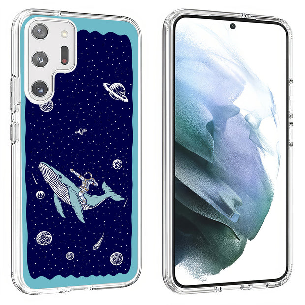 Space Whale 5 Print Slim Cover For Samsung Galaxy S (S24, S23, S22, S21 / Plus, FE, Ultra), Print in USA