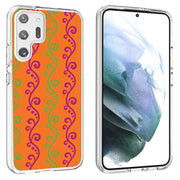 Purple Grn Vine Print Slim Cover For Samsung Galaxy S (S24, S23, S22, S21 / Plus, FE, Ultra), Print in USA