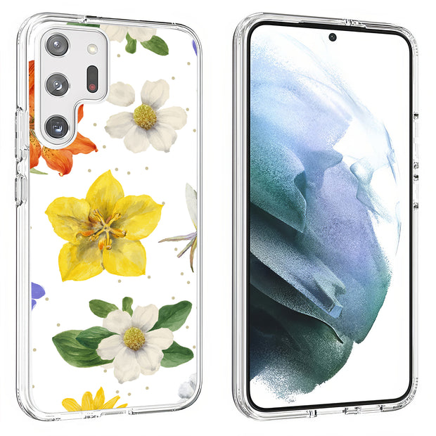 Flower Design 2 Print Slim Cover For Samsung Galaxy S (S24, S23, S22, S21 / Plus, FE, Ultra), Print in USA