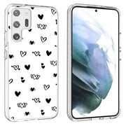 Flying Hearts Print Slim Cover For Samsung Galaxy S (S24, S23, S22, S21 / Plus, FE, Ultra), Print in USA