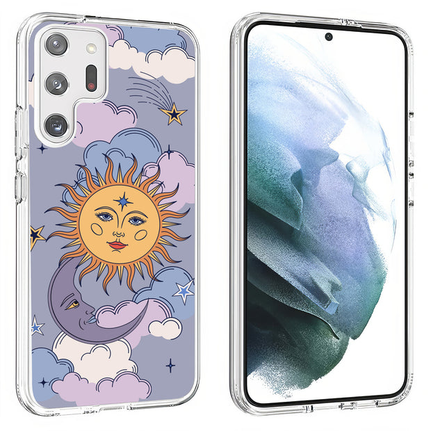 Sun Moon Stars Print Slim Cover For Samsung Galaxy S (S24, S23, S22, S21 / Plus, FE, Ultra), Print in USA