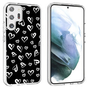 White Hearts Print Slim Cover For Samsung Galaxy S (S24, S23, S22, S21 / Plus, FE, Ultra), Print in USA