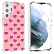 Cute Pink Love Print Slim Cover For Samsung Galaxy S (S24, S23, S22, S21 / Plus, FE, Ultra), Print in USA