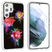 Watercolor Rose Print Slim Cover For Samsung Galaxy S (S24, S23, S22, S21 / Plus, FE, Ultra), Print in USA