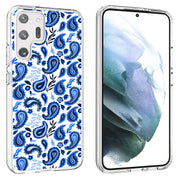 Blue Bandana Print Slim Cover For Samsung Galaxy S (S24, S23, S22, S21 / Plus, FE, Ultra), Print in USA