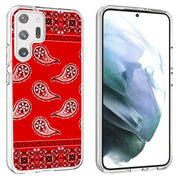 Red Bandana Print Slim Cover For Samsung Galaxy S (S24, S23, S22, S21 / Plus, FE, Ultra), Print in USA