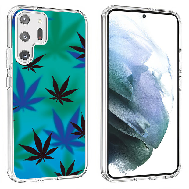 Marijuana Blue Print Slim Cover For Samsung Galaxy S (S24, S23, S22, S21 / Plus, FE, Ultra), Print in USA